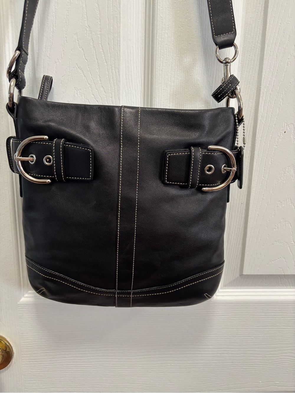 Coach VINTAGE Y2K J05S-1452 SoHo Leather Slim Buckle Hobo w Adjstble Strap BNOT